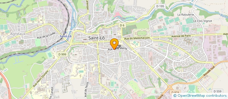 localisation de l'entreprise ASS DEP SAUVEGARDE ENFANCE ADOLES MANCHE à SAINT-LO