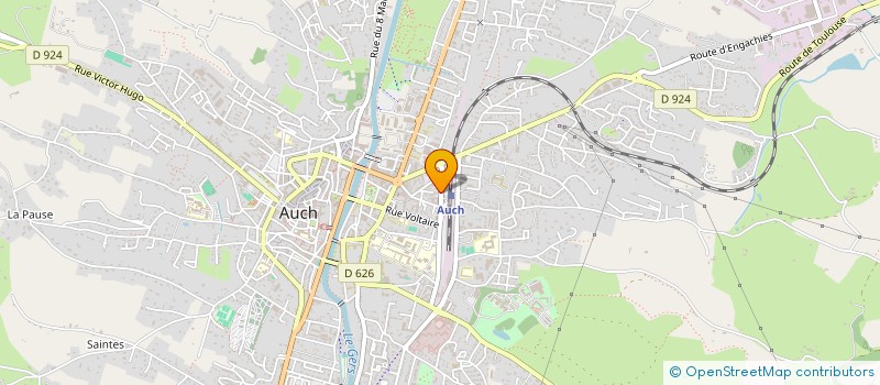 localisation de l'entreprise ASS DEP SAUVEGARDE ENFANT A ADULTE GERS à AUCH