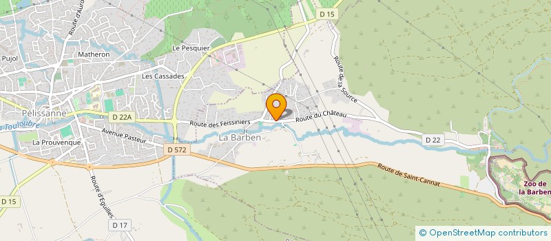 localisation de l'entreprise ASS DEP SOUS OFFICIERS RETRAITE DES BDR ET VEUVES SECT PELISSANNE  LA BARBEN