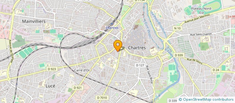 localisation de l'entreprise ASS DEP TRANSPORT ELEVES ECOLES PUBLIQUE  CHARTRES
