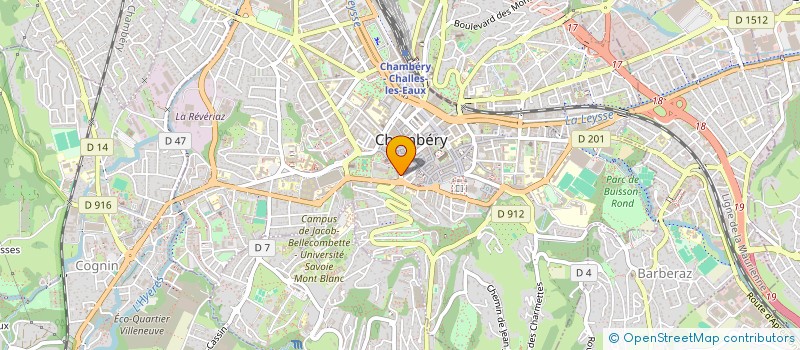 localisation de l'entreprise ASS DEP VULGARISATION PROGRES AGRICOLES  CHAMBERY