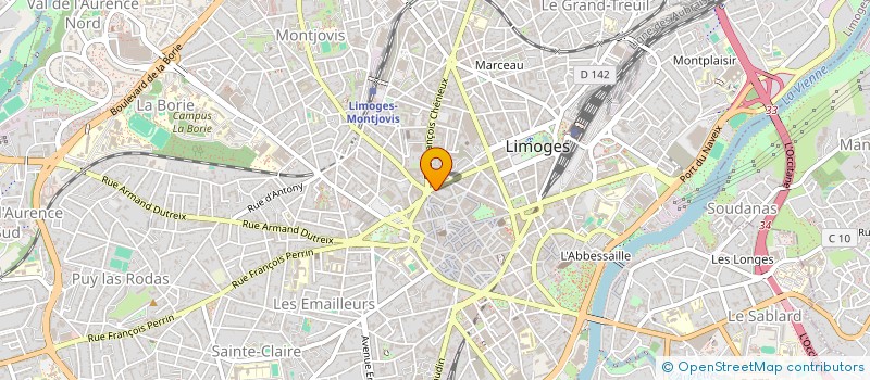 localisation de l'entreprise ASS DEPAR INFOR ANIMATION MUSIQUE à LIMOGES