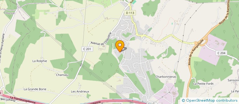 localisation de l'entreprise ASS DEPAR OFFICE CENTRAL COOP ECOLE  COULOUNIEIX-CHAMIERS