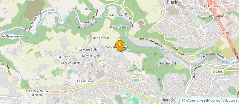 localisation de l'entreprise ASS DEPART AUBERGES DE JEUNESSE DEP 22 à SAINT-BRIEUC