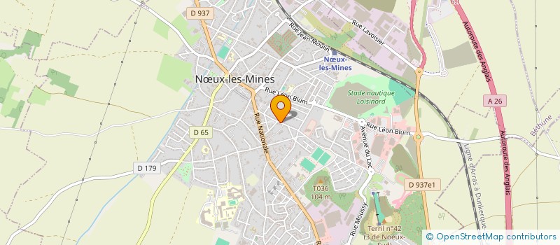 localisation de l'entreprise ASS DEPART COMBAT PRISON GUERR à NŒUX-LES-MINES