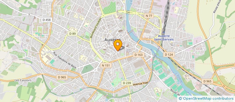 localisation de l'entreprise ASS.DEPART.COMBATTANTS ET PRISONNIERS à AUXERRE