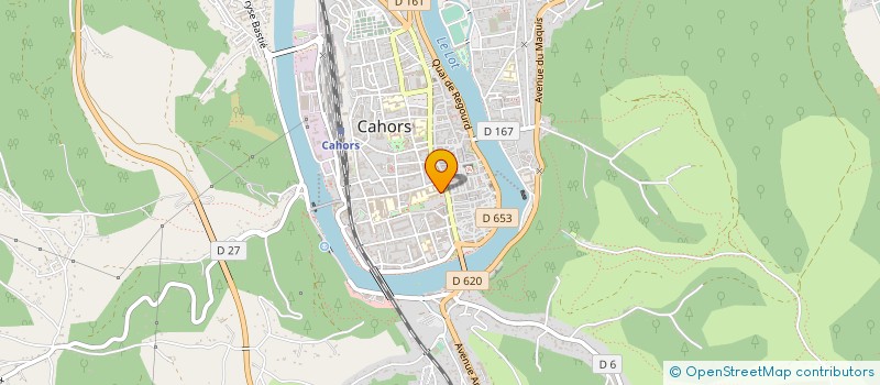 localisation de l'entreprise ASS DEPART DE TOURISME RURAL DU LOT  CAHORS