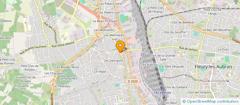 localisation de l'entreprise ASS DEPART DEPORTES DU TRAVAIL  SARAN