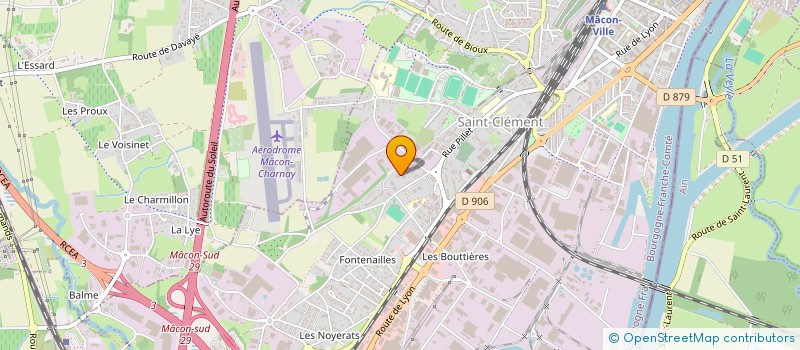 localisation de l'entreprise ASS DEPART GESTION ATELIERS PROTEGES à MACON