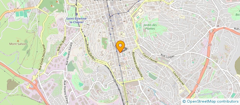 localisation de l'entreprise ASS DEPART PARENT ELEV ENSEIG PUBLIC LOI  SAINT-ETIENNE