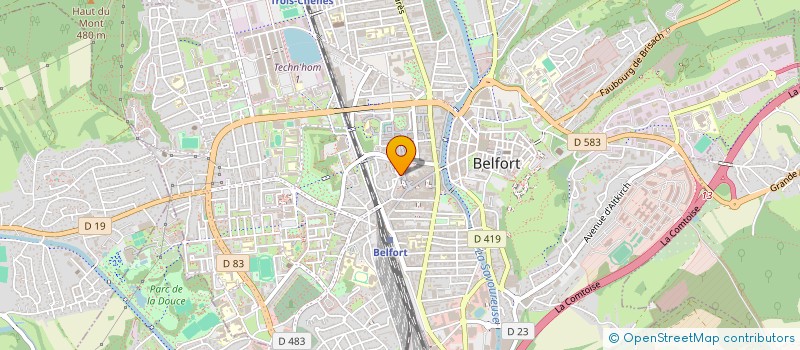 localisation de l'entreprise ASS DEPART PR EMPLOI SPORTIF à BELFORT