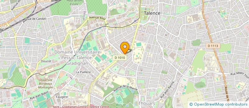 localisation de l'entreprise ASS DEPARTEMENT DE PHYSIQUE DEPHY  TALENCE