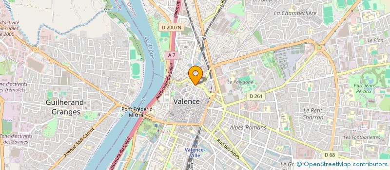 localisation de l'entreprise ASS DEPARTEMENT ELEVEURS VIANDE DROME à VALENCE