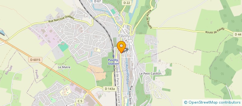 localisation de l'entreprise ASS DEPARTEMENT TRANSPORTS SANITAIRE 76  PAVILLY