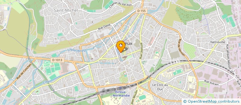 localisation de l'entreprise ASS DEPARTEMENTAL TOURISME MILIEU RURAL  EVREUX