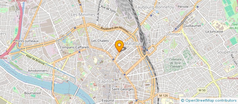 localisation de l'entreprise ASS DEPARTEMENTALE AC-PG-CATM VEUVES  TOULOUSE