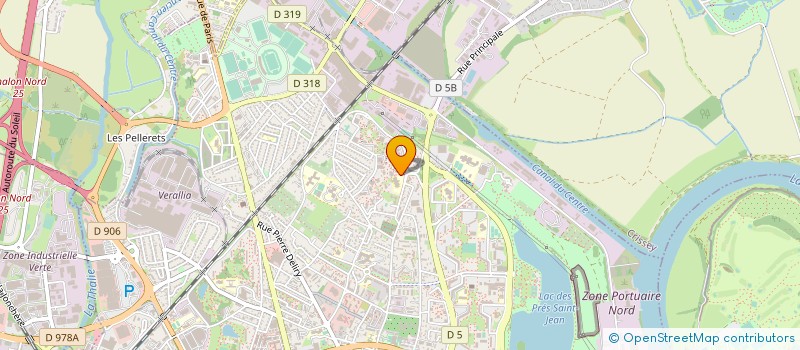 localisation de l'entreprise ASS DEPARTEMENTALE D'ASSISTANCE AUX TRANSMISSIONS (A.D.A.T.71)  CHALON-SUR-SAONE