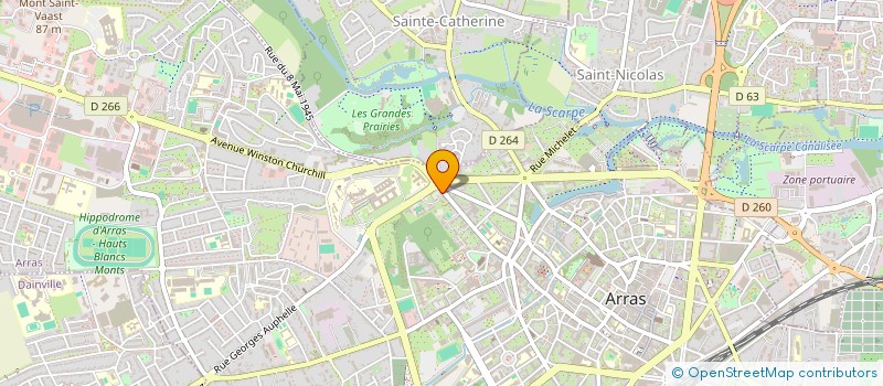 localisation de l'entreprise ASS DEPARTEMENTALE D ENTRAIDE DES PERSONNES ACCUEILLIES EN PROTECTION DE L ENFANCE DU P DE C à ARRAS