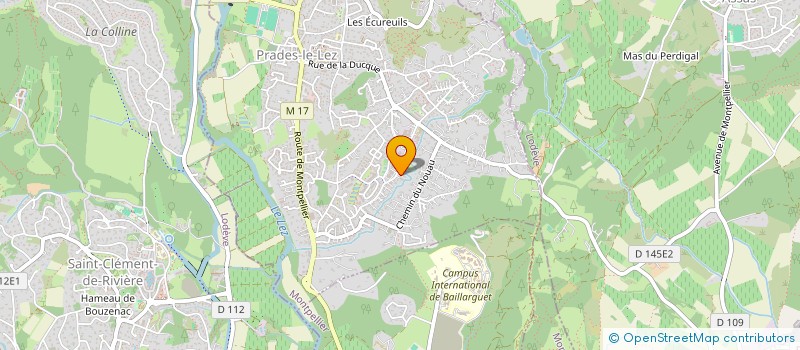 localisation de l'entreprise ASS DEPARTEMENTALE DES COMITES COMMUNAUX FEUX DE FORETS ET DES RESERVES COMMUNALES DE SECURITE CIVILE DE L HERAULT à PRADES-LE-LEZ