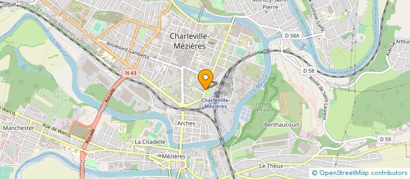 localisation de l'entreprise ASS DEPARTEMENTALE GITES FRANCE  CHARLEVILLE-MEZIERES