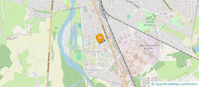 localisation de l'entreprise ASS DEPARTEMENTALE INFORMATION DES JEUNE à MOULINS