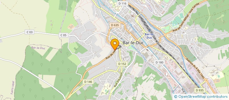 localisation de l'entreprise ASS DEPARTEMENTALE PROTECTION CIVILE 55 à BAR-LE-DUC
