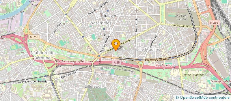 localisation de l'entreprise ASS DEPISTAGE DES CANCERS DEPT NORD à LILLE