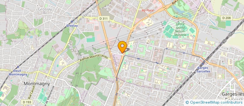 localisation de l'entreprise ASS DEPLAC INSERT PERS HANDIC VAL D'OISE à SARCELLES