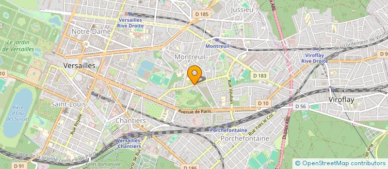 localisation de l'entreprise ASS DEPORTES INTERNES FAMILLE DISPARUS DEPT 78 à VERSAILLES