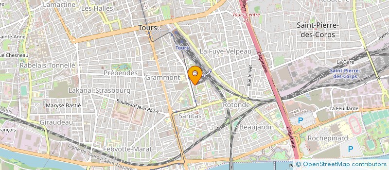 localisation de l'entreprise ASS DEPT AIDE VICTIMES INFRAC PENALES 37 à TOURS