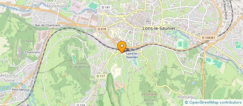 localisation de l'entreprise ASS DEPT AUTONOME SOLID ENSEIGNEMENT PUB à LONS-LE-SAUNIER