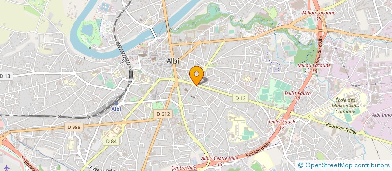 localisation de l'entreprise ASS DEPT COMBATTANTS PRISONNIERS GUERRE à ALBI