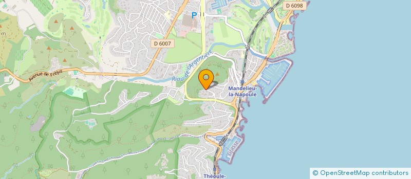 localisation de l'entreprise ASS DEPT COMITE DES FEUX DE FORETS & RESERVES COMM SECURITE CIVILE ALPES MARITIMES à MANDELIEU LA NAPOULE