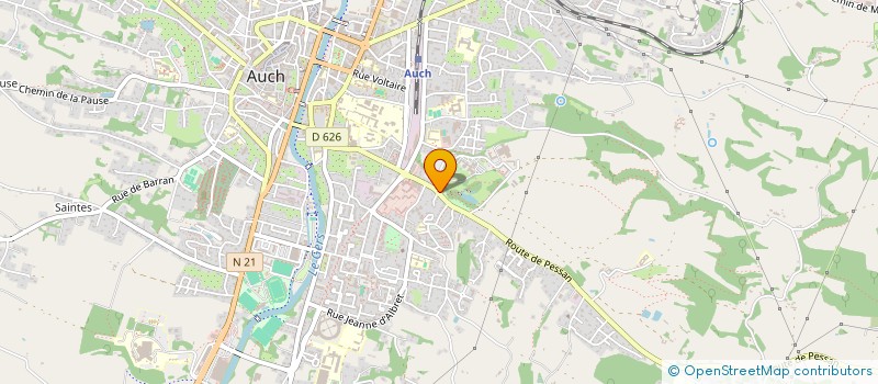 localisation de l'entreprise ASS DEPT D'INFORMATION SUR LOGEMENT DU GERS à AUCH