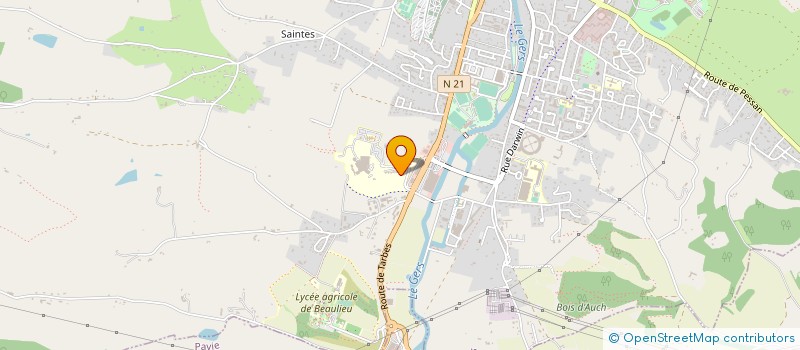 localisation de l'entreprise ASS DEPT DE LA PREVENTION DU GERS à AUCH