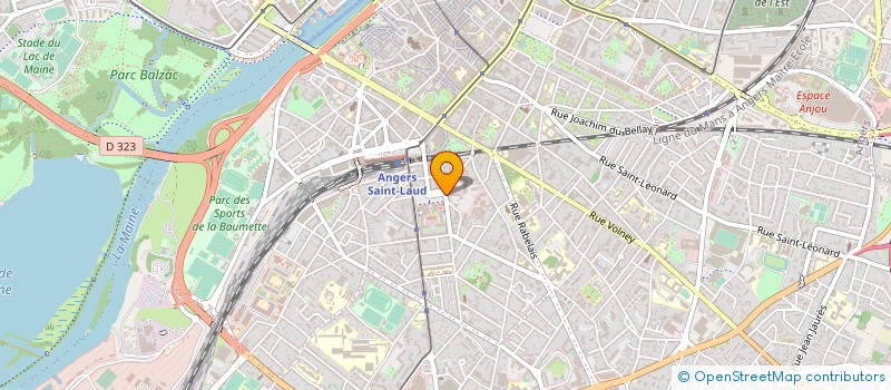 localisation de l'entreprise ASS DEPT DEVELOPPEMENT TOURISME PEDESTRE à ANGERS