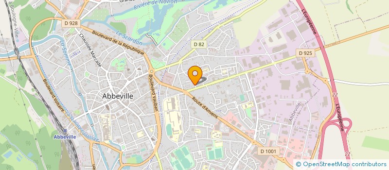localisation de l'entreprise ASS DEPT FORMATION SANTE DES JEUNES à ABBEVILLE