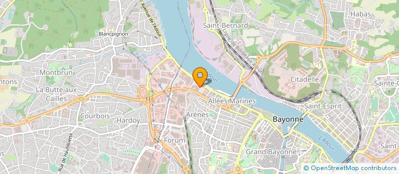 localisation de l'entreprise ASS DEPT LOGIS AUBERGES DE FRANCE DES PA à BAYONNE