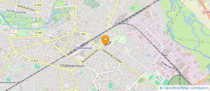 localisation de l'entreprise ASS DEPT PROTECTION CIVILE INDRE à CHATEAUROUX