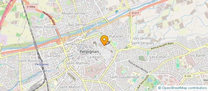 localisation de l'entreprise ASS DEPT RETRAITES MILITAIRES ETVEUVES P ORIENTALES  PERPIGNAN