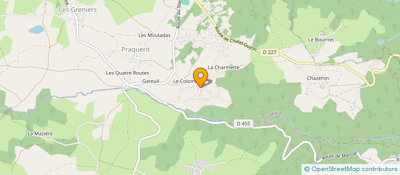 localisation de l'entreprise ASS DEPTALE CULTURE LIBERTE  LOUBEYRAT