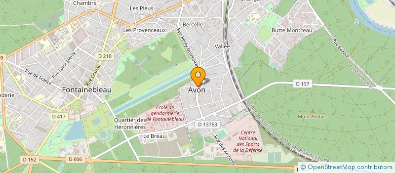localisation de l'entreprise ASS DES 1 ET 3 RUE PERE JACQUE à AVON
