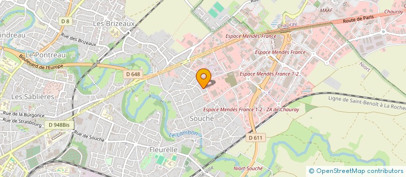 localisation de l'entreprise ASS DES AGRICULTEURS EN COMPTABILITE à NIORT