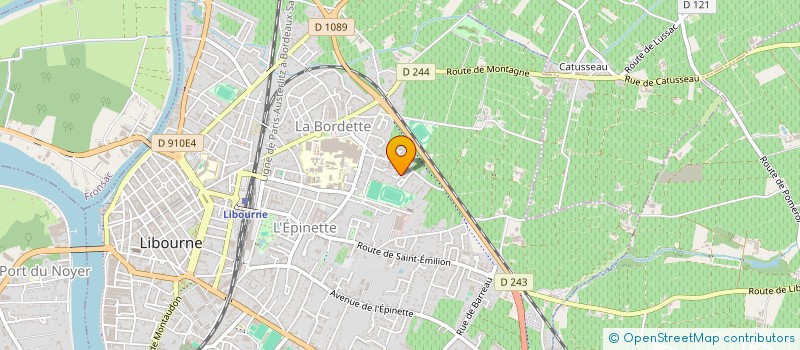 localisation de l'entreprise ASS DES AIDES SOIGNANTES D'AQUITAINE  LIBOURNE