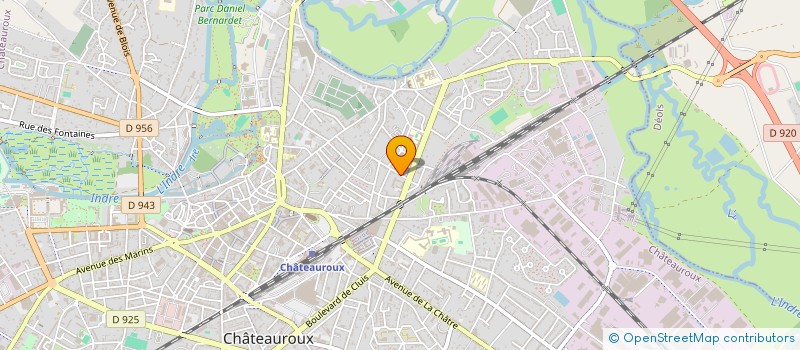 localisation de l'entreprise ASS DES AMIS BIBLIO CENTR PRET à CHATEAUROUX
