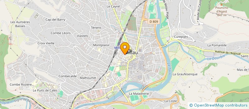 localisation de l'entreprise ASS DES AMIS D EMMAUS DE MILLAU à MILLAU