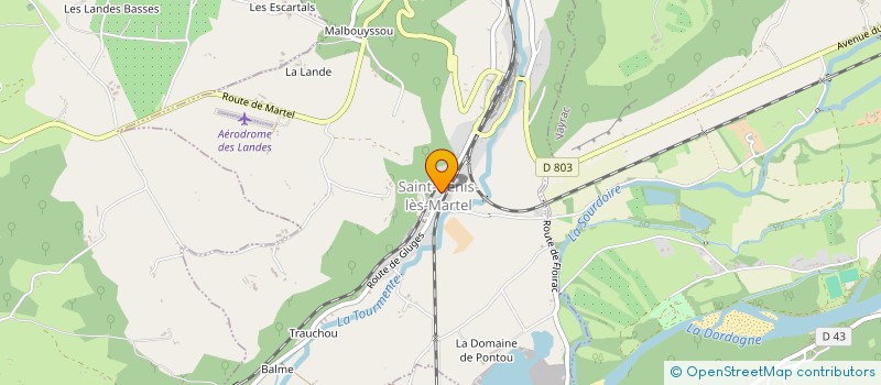 localisation de l'entreprise ASS DES AMIS DE GLUGES ET DE SON SITE  MARTEL