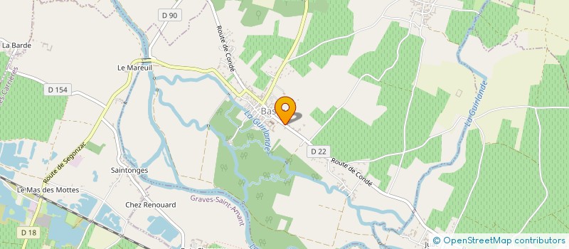 localisation de l'entreprise ASS DES AMIS DE L ABBAYE DE BASSAC à BASSAC