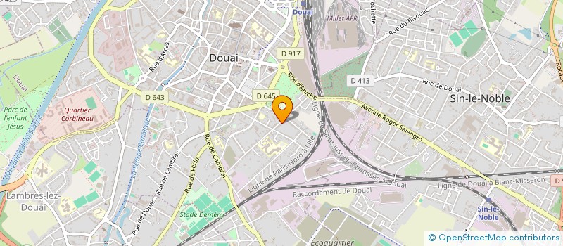 localisation de l'entreprise ASS DES AMIS DE L ECOLE JEAN MERMOZ à DOUAI