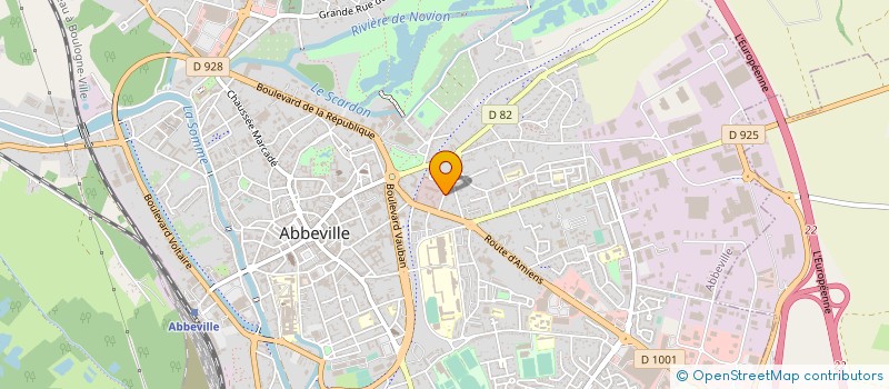 localisation de l'entreprise ASS DES AMIS DE L'EGLISE à ABBEVILLE